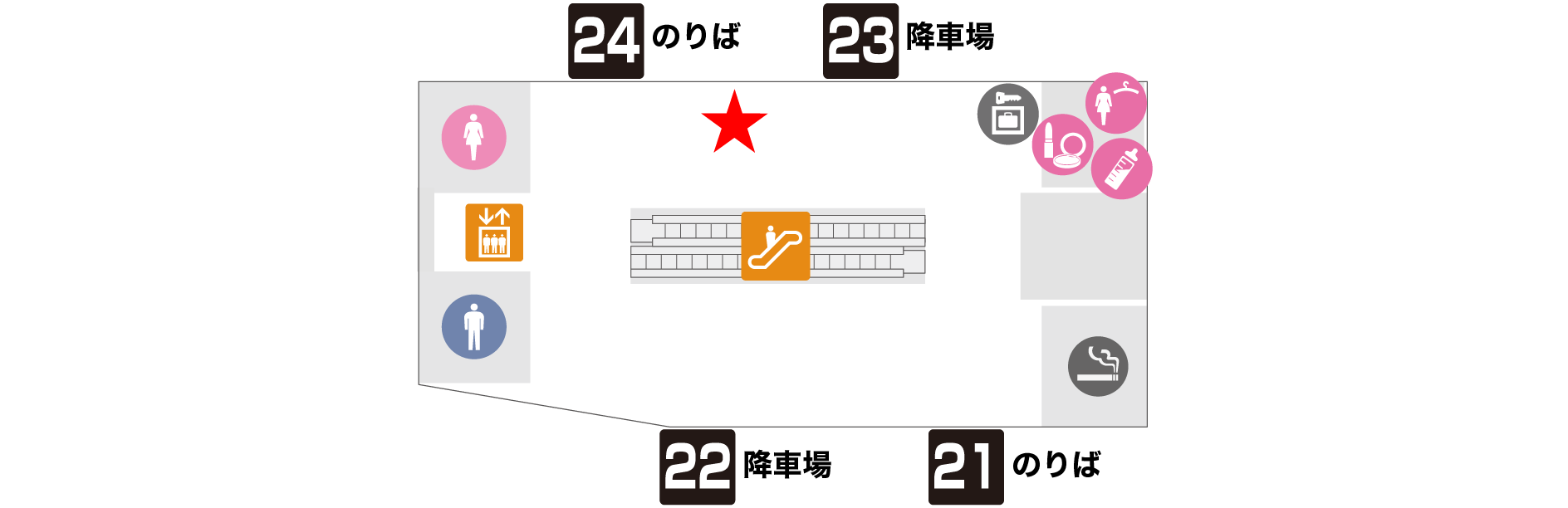 2F高速公交站下车场