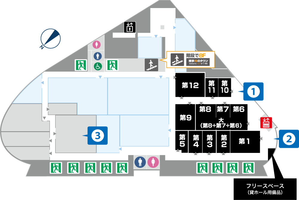 出租大厅楼层图